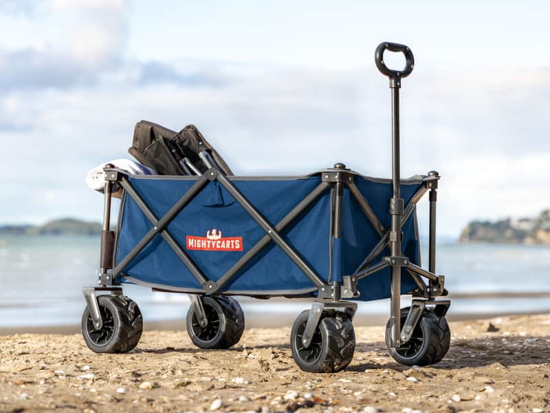 Mighty Carts Folding Beach Cart Navy — main product image