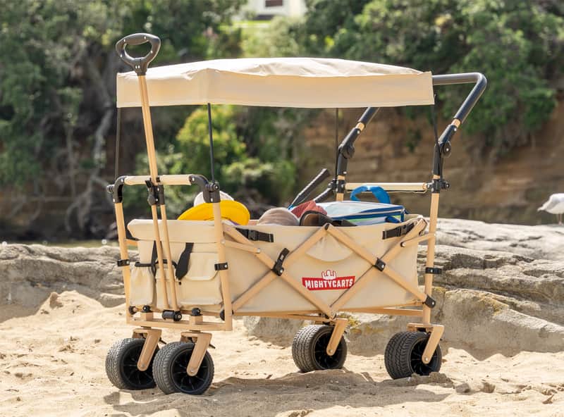 Mighty Carts Safari Beach Cart with Awning — main product image